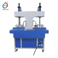 Machine à coller hydraulique à double tête concave et convexe