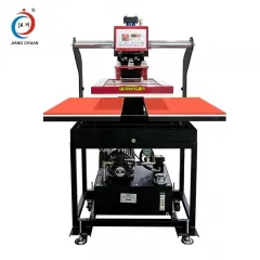 經濟款液壓雙工(gōng)位燙畫(huà)機(jī)（可(kě)套成衣）