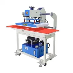 Prensa hidráulica semiautomática de punzonado térmico de doble estación JC - 7b - 2