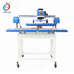 Полуавтоматическая двухстанционная пневматическая машина для термической зачистки дна JC-7B-17